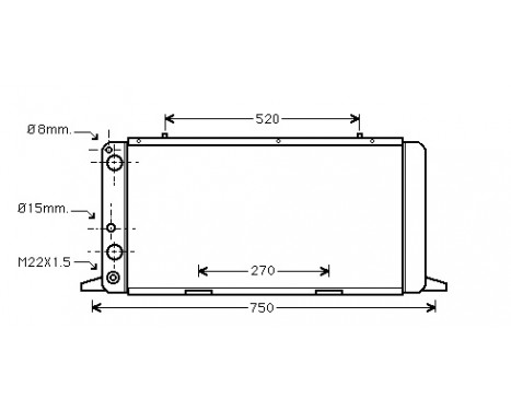 Radiator, engine cooling *** IR PLUS *** 03002026 International Radiators Plus, Image 2