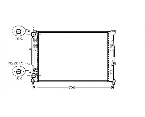 Radiator, engine cooling *** IR PLUS *** 03002123 International Radiators Plus, Image 2