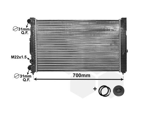 Radiator, engine cooling *** IR PLUS *** 03002123 International Radiators Plus