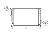 Radiator, engine cooling *** IR PLUS *** 03002124 International Radiators Plus