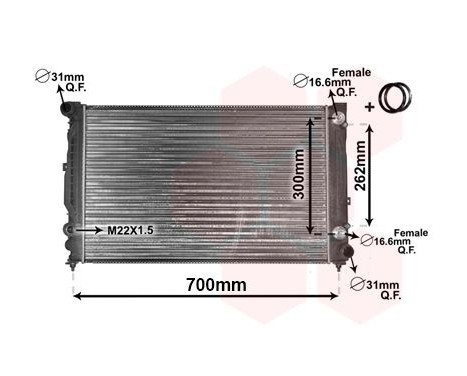 Radiator, engine cooling *** IR PLUS *** 03002125 International Radiators Plus, Image 2