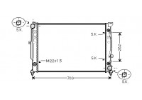 Radiator, engine cooling *** IR PLUS *** 03002125 International Radiators Plus