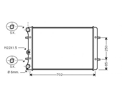 Radiator, engine cooling *** IR PLUS *** 03002129 International Radiators Plus