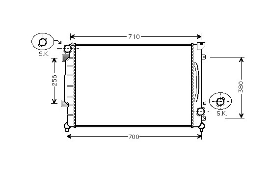 Radiator, engine cooling *** IR PLUS *** 03002139 International Radiators Plus