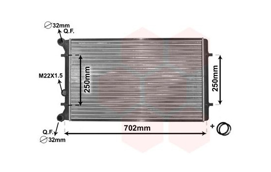 Radiator, engine cooling *** IR PLUS *** 03002155 International Radiators Plus