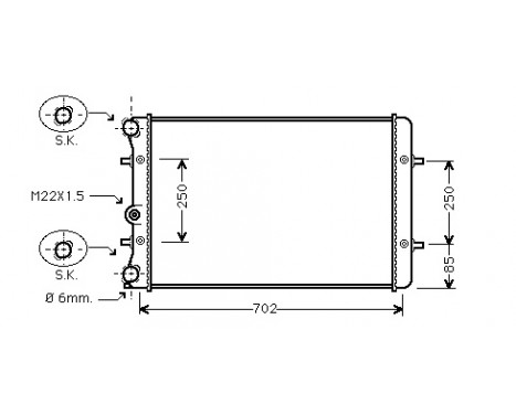 Radiator, engine cooling *** IR PLUS *** 03002155 International Radiators Plus, Image 2