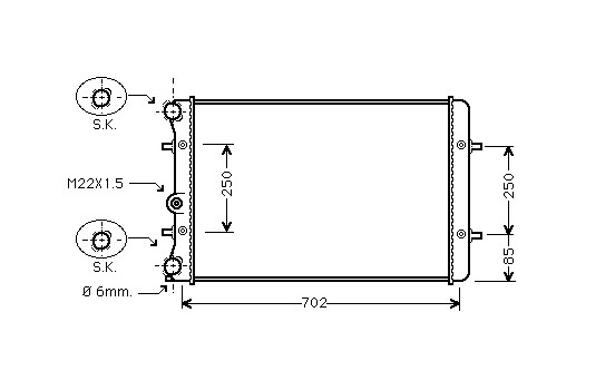 Radiator, engine cooling *** IR PLUS *** 03002155 International Radiators Plus, Image 2