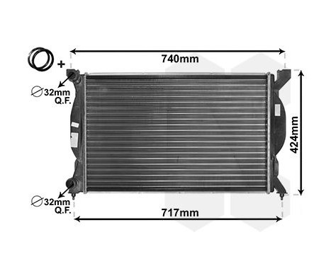 Radiator, engine cooling *** IR PLUS *** 03002201 International Radiators Plus