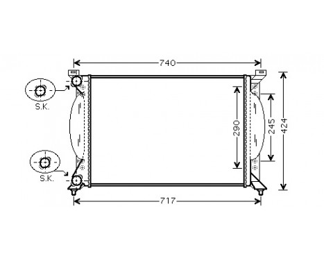 Radiator, engine cooling *** IR PLUS *** 03002201 International Radiators Plus, Image 2