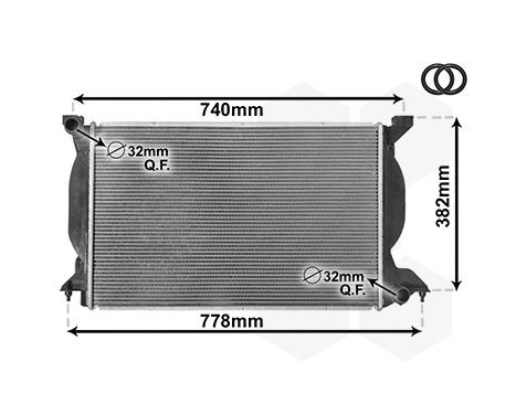 Radiator, engine cooling *** IR PLUS *** 03002206 International Radiators Plus, Image 3