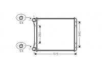 Radiator, engine cooling *** IR PLUS *** 03002220 International Radiators Plus