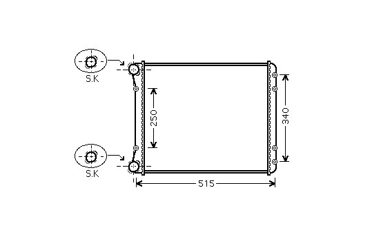 Radiator, engine cooling *** IR PLUS *** 03002220 International Radiators Plus