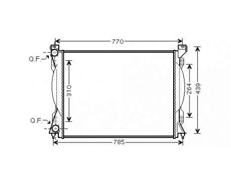 Radiator, engine cooling *** IR PLUS *** 03002233 International Radiators Plus