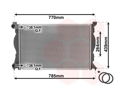 Radiator, engine cooling *** IR PLUS *** 03002233 International Radiators Plus, Image 3