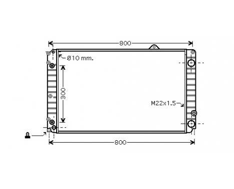 Radiator, engine cooling *** IR PLUS *** 03002252 International Radiators Plus, Image 2