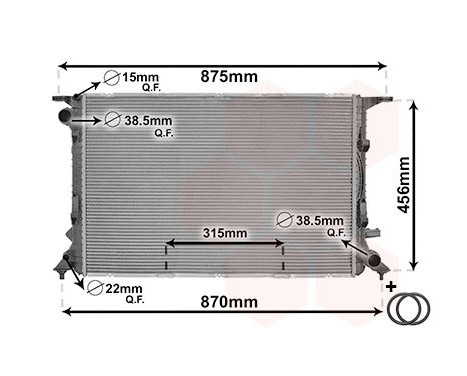 Radiator, engine cooling *** IR PLUS *** 03002290 International Radiators Plus, Image 2