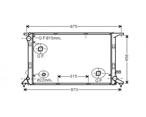 Radiator, engine cooling *** IR PLUS *** 03002290 International Radiators Plus