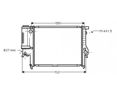Radiator, engine cooling *** IR PLUS *** 06002121 International Radiators Plus, Image 2