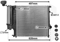 Radiator, engine cooling *** IR PLUS *** 06002124 International Radiators Plus