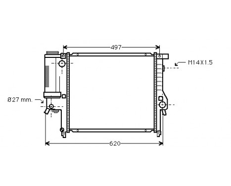 Radiator, engine cooling *** IR PLUS *** 06002124 International Radiators Plus, Image 2