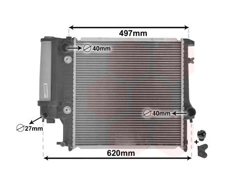 Radiator, engine cooling *** IR PLUS *** 06002125 International Radiators Plus