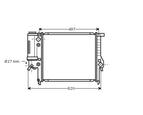 Radiator, engine cooling *** IR PLUS *** 06002125 International Radiators Plus, Image 2