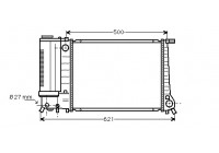 Radiator, engine cooling *** IR PLUS *** 06002135 International Radiators Plus