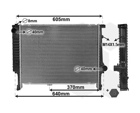 Radiator, engine cooling *** IR PLUS *** 06002167 International Radiators Plus, Image 3