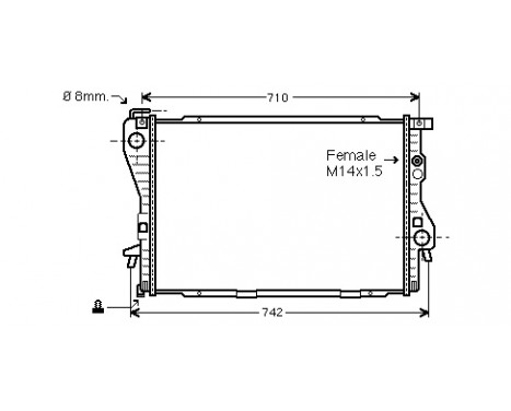 Radiator, engine cooling *** IR PLUS *** 06002170 International Radiators Plus, Image 2