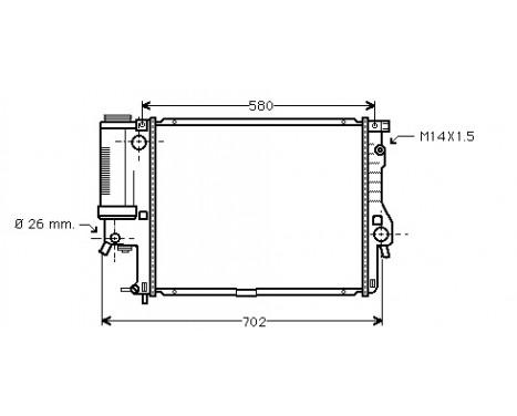 Radiator, engine cooling *** IR PLUS *** 06002186 International Radiators Plus, Image 2