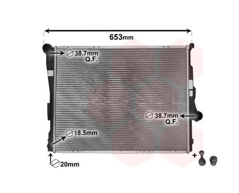 Radiator, engine cooling *** IR PLUS *** 06002205 International Radiators Plus