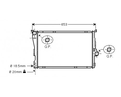 Radiator, engine cooling *** IR PLUS *** 06002205 International Radiators Plus, Image 2