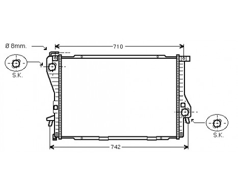 Radiator, engine cooling *** IR PLUS *** 06002233 International Radiators Plus, Image 2