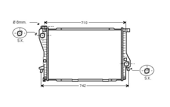 Radiator, engine cooling *** IR PLUS *** 06002233 International Radiators Plus, Image 2