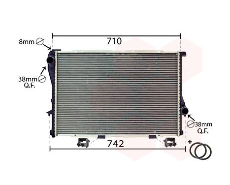 Radiator, engine cooling *** IR PLUS *** 06002233 International Radiators Plus