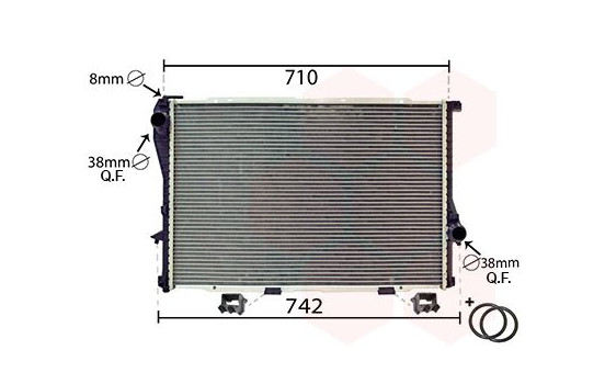 Radiator, engine cooling *** IR PLUS *** 06002233 International Radiators Plus