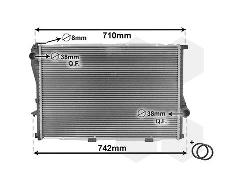 Radiator, engine cooling *** IR PLUS *** 06002235 International Radiators Plus, Image 3