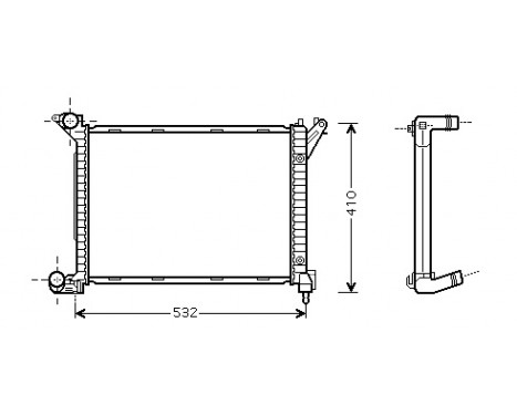 Radiator, engine cooling *** IR PLUS *** 06002263 International Radiators Plus, Image 2