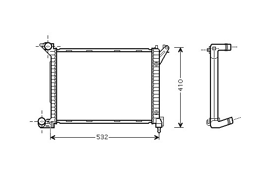 Radiator, engine cooling *** IR PLUS *** 06002263 International Radiators Plus, Image 2