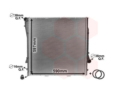 Radiator, engine cooling *** IR PLUS *** 06002275 International Radiators Plus