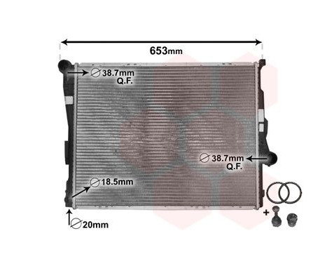 Radiator, engine cooling *** IR PLUS *** 06002278 International Radiators Plus