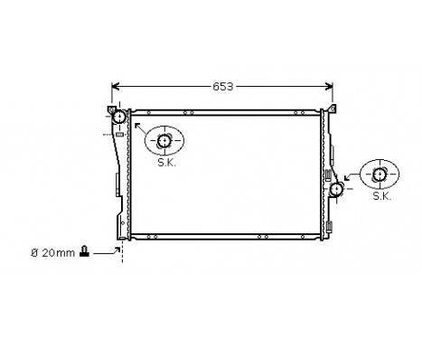 Radiator, engine cooling *** IR PLUS *** 06002278 International Radiators Plus, Image 2