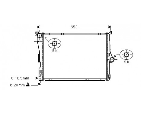 Radiator, engine cooling *** IR PLUS *** 06002289 International Radiators Plus