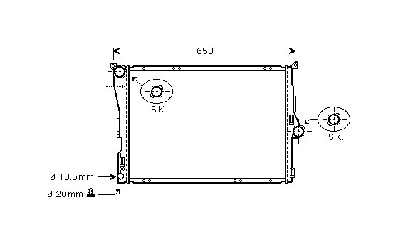 Radiator, engine cooling *** IR PLUS *** 06002289 International Radiators Plus