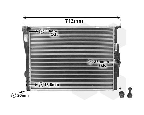 Radiator, engine cooling *** IR PLUS *** 06002291 International Radiators Plus, Image 3