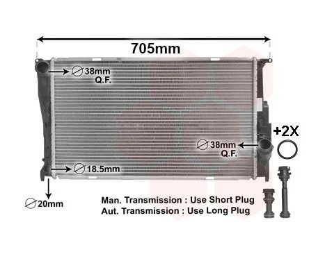 Radiator, engine cooling *** IR PLUS *** 06002293 International Radiators Plus, Image 3