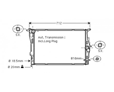 Radiator, engine cooling *** IR PLUS *** 06002303 International Radiators Plus