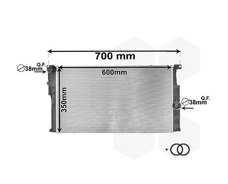 Radiator, engine cooling *** IR PLUS *** 06002446 International Radiators Plus