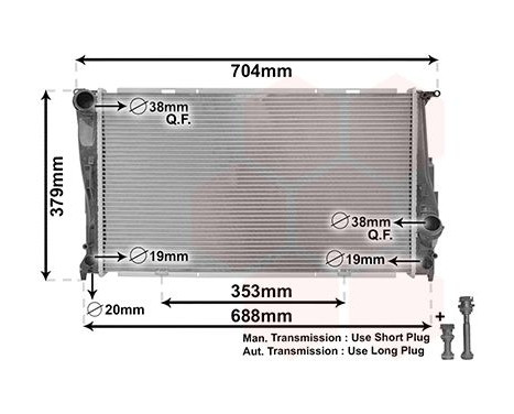 Radiator, engine cooling *** IR PLUS *** 06002542 International Radiators Plus, Image 2