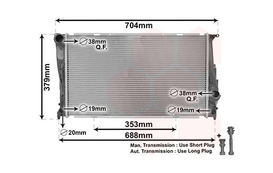 Radiator, engine cooling *** IR PLUS *** 06002542 International Radiators Plus, Image 2